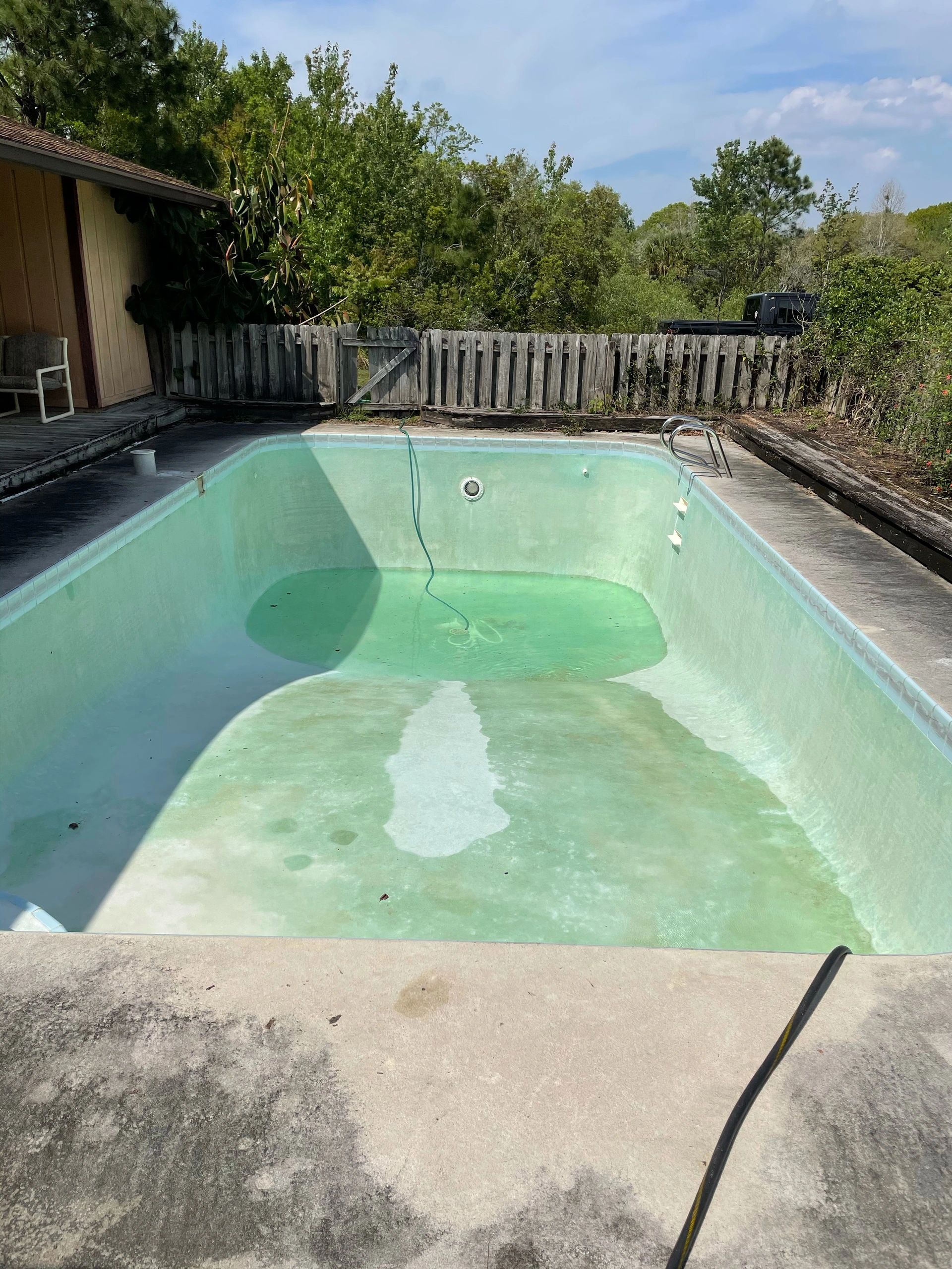 Pool deck and clean water maintained by Complete Pools Plus