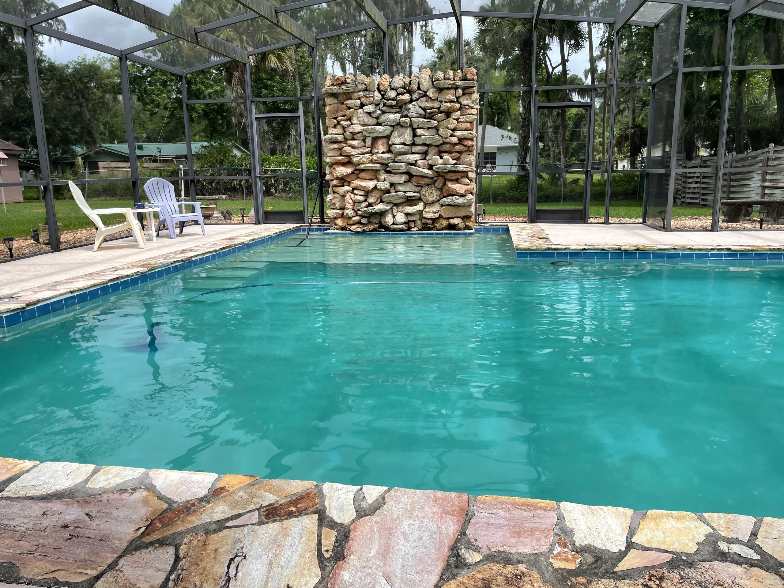Residential pool after Complete Pools Plus service